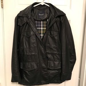 Madewell Faux Leather Raincoat